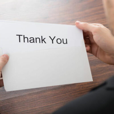 Adding a personal touch to the thank you card for your employees