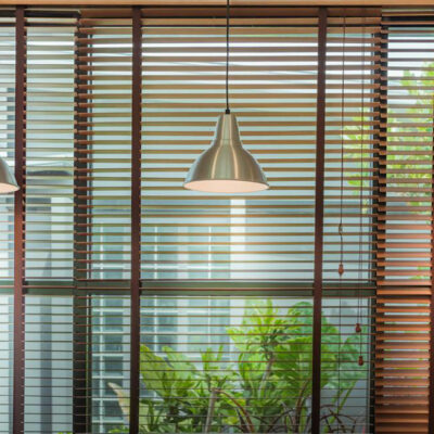 Pleated blinds for interior decoration purposes